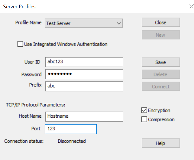 Unable to delete or edit server profile in Analytics