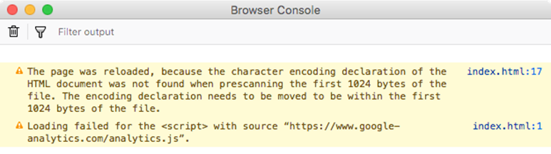 How to open your Browser Developer Console