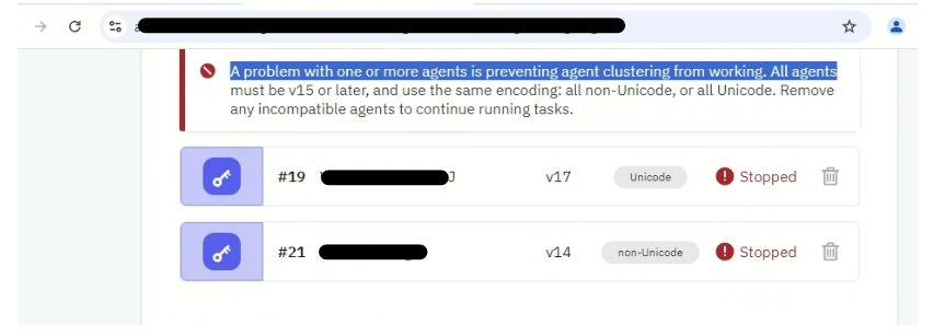 Robot Agent Error - object reference not set to an instance of an object