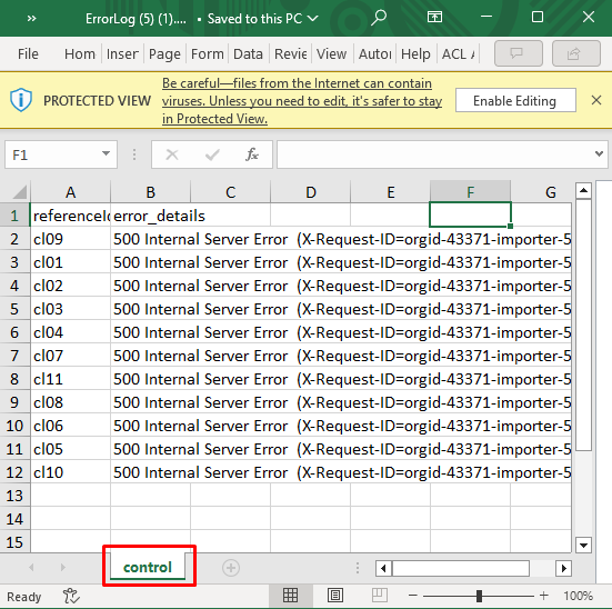 Resolving '500 Internal Server Error' During Bulk Uploads