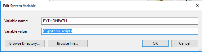 Python DLL name stored in the environment global variable ACLPYTHONDLL ...